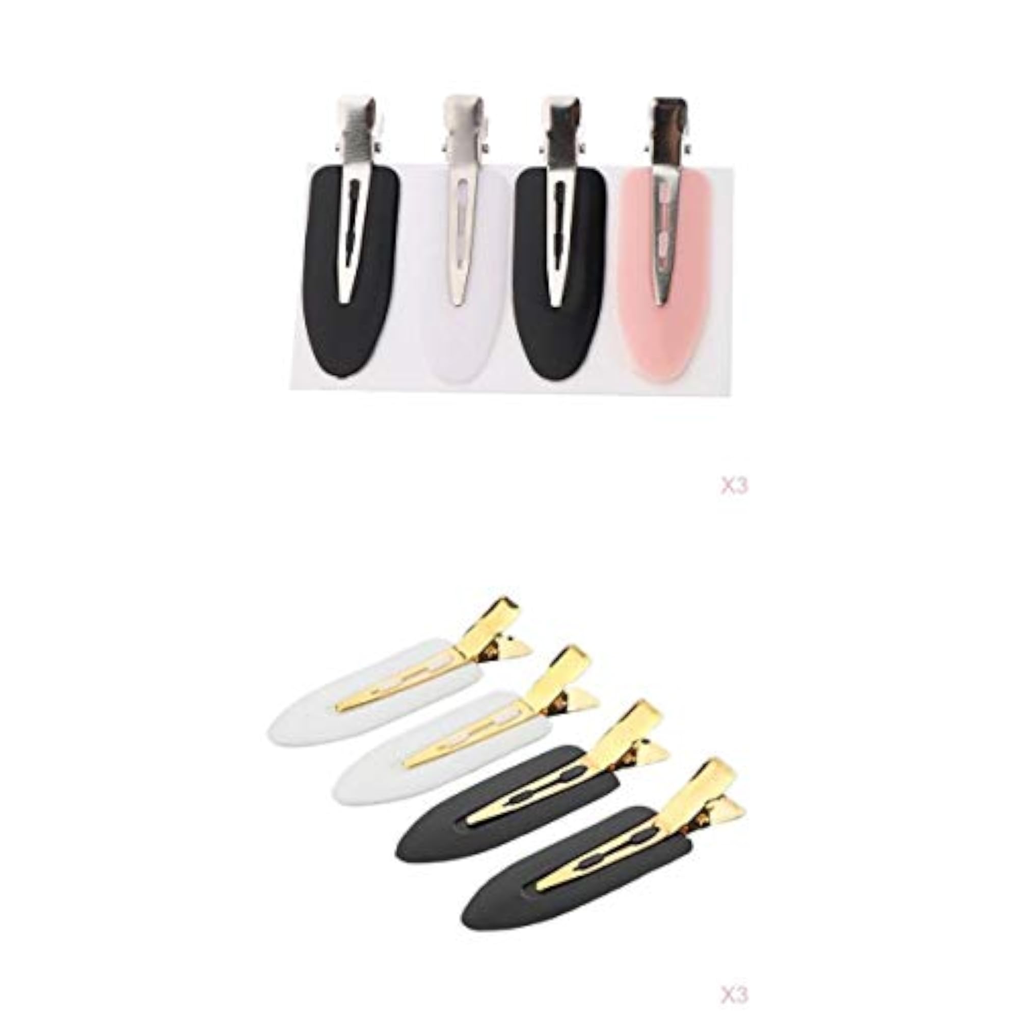24pc No Bend Hair Clips for Makeup and Styling