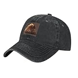 WHJDPP Gorra de béisbol negra para adultos, con diseño de croissant, para hombres y mujeres, elegante y duradera, Negro, talla única