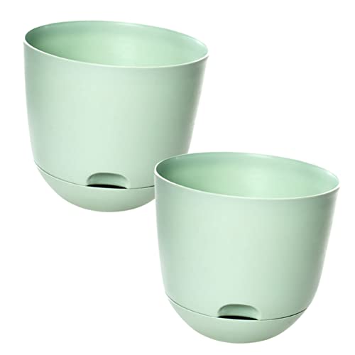 BESPORTBLE Macetas De Interior Autorriego con Bandeja De Macetas Automáticas De Absorción De Agua para Plantas con Drenaje y Almacenamiento De Agua