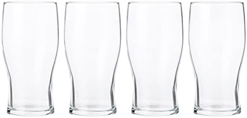 Pasabahce A1-ISCJ-UF2J Tulip Pint Beer Glass, 20oz Capacity, Pack of 4