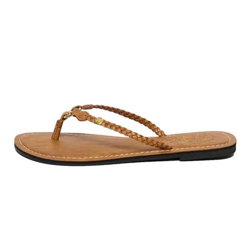 Superdry Femme Tressées En Simili Cuir Tongs Pointure: 3 4 - vue 4