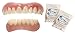 Instant Smile Veneer Set with Medium Top Set of White Teeth and Bottom Set of White Teeth with 2 Extra Pkgs Thermal Beads