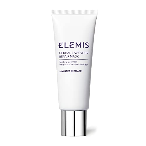 ELEMIS Herbal Lavender Repair Mask, Soothing Clay Balm Deeply Cleanses, Rebalances it also Nourishes Skin, Calming Balm Formulated with Rosemary, Thyme, Lavender, Leaves Skin Bright and Balanced, 75ml