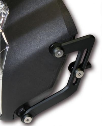 Supports de lampe UB1 HIGHSIDER noir mat anodisé pour phare moto