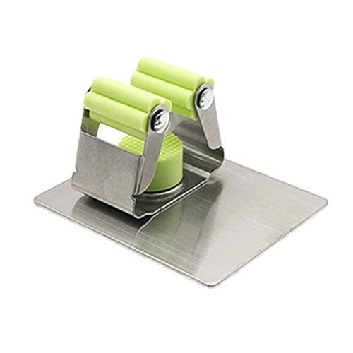 Preisvergleich Produktbild Vosarea Edelstahl Besenhalter Gerätehalter Selbstklebende Wandhalter Wandhalterung Halterung für Mopp Besen Gartenwerkzeuge Organizer (Platz)