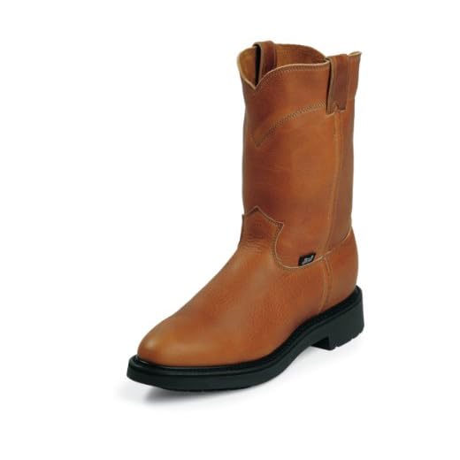 Justin Men's Conductor Electrical Hazard Pull-On Work Boot Soft Toe Copper 11 EE US