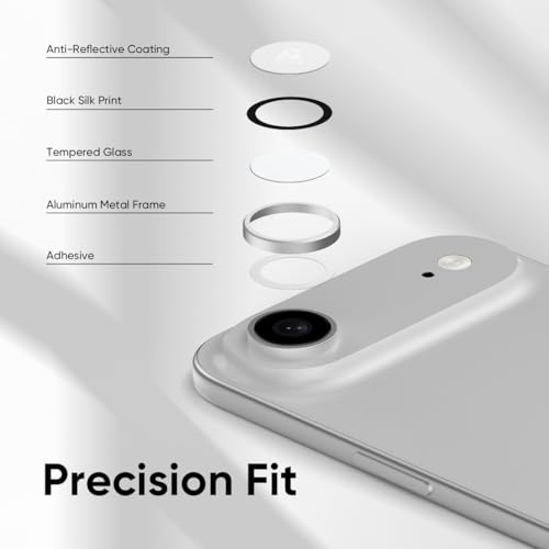 Verre trempé objectif iPhone 17 anti-reflet et transparent