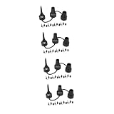 BESPORTBLE 20 Sets Luftpumpe Aufblasdüse Aufblasbare Pumpe Elektrische Luftpumpe Luftpumpenaufsätze Luftmatratze Ersatzdüsen Luftbettzubehör Luftbettpumpendüsen Kunststoff Schwarz