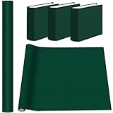 AKONEGE 89 x 41 cm Buchbindertuch für Buchbinderei, Stoffoberfläche mit Papier hinterlegtes Buchtuch, Buchbinde-Stoff Buchbindezubehör für Scrapbooking-Alben DIY-Bastelarbeiten, Dunkelgrün