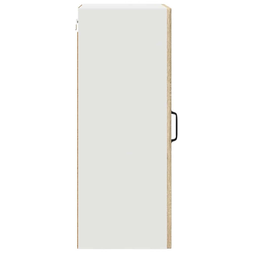 Kalmar Armoire de cuisine suspendue en chêne Sonoma - Meuble de cuisine moderne en bois - Armoire murale avec espace de rangement - 40 x 31 x 80 cm - Meuble de cuisine polyvalent