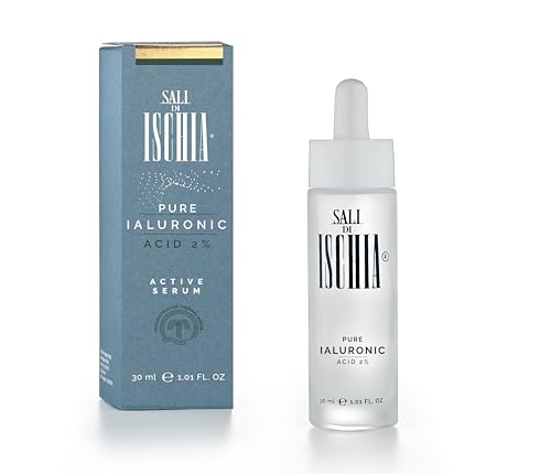 Sali di Ischia [30 ml.] - Acido Ialuronico 2% - Idratazione Multistrato - Formula Priva di Oli - 3 Pesi Molecolari a Concentrazione Combinata - Nickel Tested
