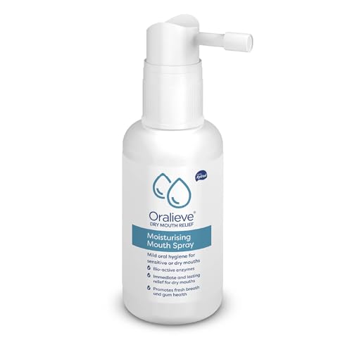 Oralieve Moisturising Dry Mouth Relief Spray (1 x 50ml), Hydrating Relief for Sore, Sensitive Mouths with Xylitol to Protect Teeth - Genuine Oralieve Dry Mouth Spray
