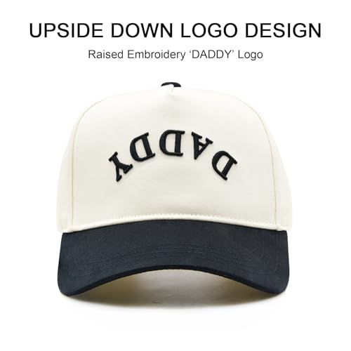 Image of Waldeal Upside Down Daddy Trucker Hat for Men, Adjustable Snapback Dad Baseball Cap, Fathers Day Birthday Gifts from Daughter