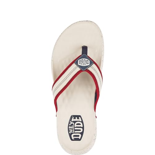 Image of HEYDUDE Men's Myers Flip Classic Sandal | Lightweight Flexible Outsole | Travel Ready Flip Flop