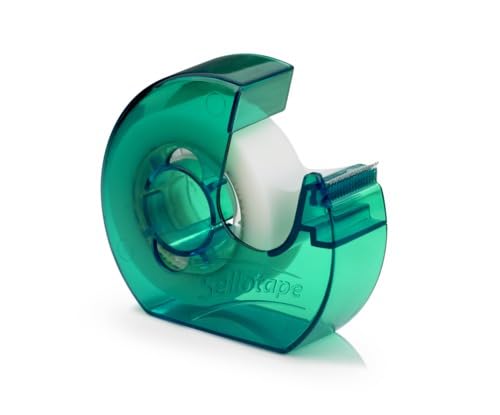 Image of Sellotape Invisible Matt Clever Tape with Dispenser, Easy tear,Can be written on & Invisible when Photocopied,Ideal for Repairing & Joining Documents,Labelling files,School & Office use,18mm x 25m x 2
