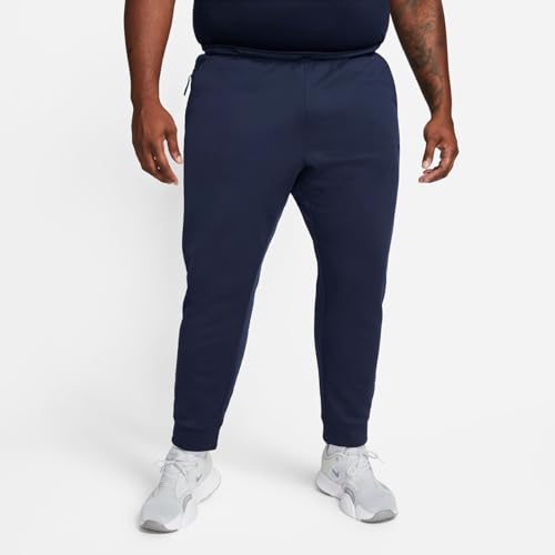 Nike Therma Men's Therma-FIT Tapered Fitness Pants (Obsidian/Obsidian/Black, DQ5405-451) Size Small2