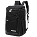 Kühlrucksack 30 Dosen, Tragbarer Bierkühler, Auslaufsicher, Isolierter Rucksack Kühler Wasserdicht für Reisen, Mittagessen, Picknick, Angeln, Wandern, Camping, Park, Strand, Schwarz