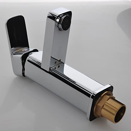 Grifo de cocina y baño monomando cromado para lavabo de 1 orificio 2