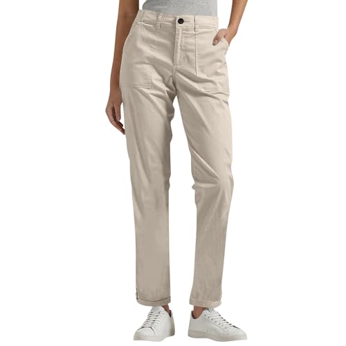 Womens Work Pants High Waisted Lightweight Cargo Joggers Relaxed Fit Petite Rolled Hem Chinos Dressy Casual Crop Pants