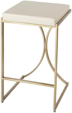 Butler Specialty Company Natalya 31" Upholstered Bar Stool - Ivory/Gold