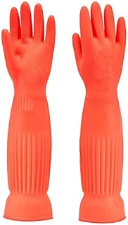 Rubber Cleaning Gloves,Waterproof and Oil-resistance Glove for kitchen Cleaning,Clothes Washing,Household Cleaning, Dishwashing,Car Wash,Indoor and Outdoor Cleaning,Pet Care