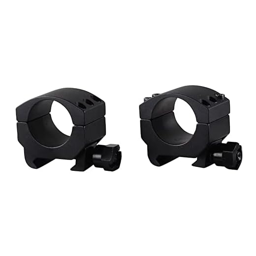 Burris 420180 Xtreme 1" Tactical Aluminum Scope Ring Set (Two Rings) for Picatinny-Style Mounts, Six Hole, Low 1/4 in. Height, Matte Black