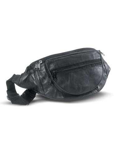 Carroll Leather i0083 Black Waist Pouch