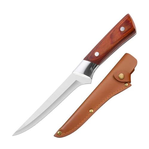 Couteau premium japonais, couteau à désosser en acier inoxydable pour boucherie peluling à la viande à la viande à lames pointues de chasse aux couteaux de cuisine