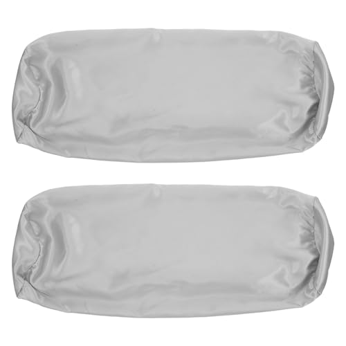 Didiseaon 2 Unidades Funda de Almohada Cilíndrica con Cremallera Oculta para Cuello Transpirable y Fácil de Limpiar, Tamaño 45x15 Cm, Adecuado para y Oficina