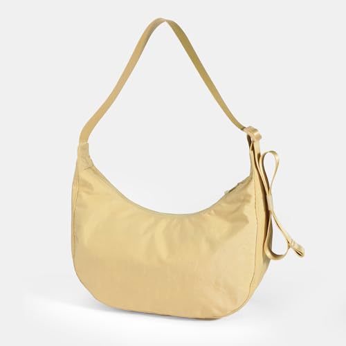Image of Medium Nylon Crossbody Crescent Bag: Slouchy Style Shoulder Casual with Adjustable Strap
