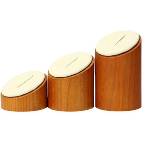Présentoir de bague en bois x3 pour vitrine et salon professionnel - 7
