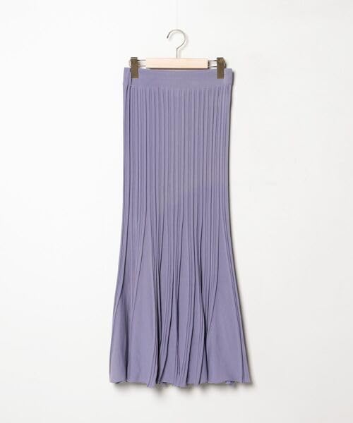 「IENA」 ニットスカート - パープル レディース