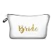 Produktbild Goldene Braut Buchstabe gedruckten Cosmetic Bag Bridesmaid Hochzeit Bachelorette Henne-Partei-Make-up-Beutel Beauty Case Kulturbeutel