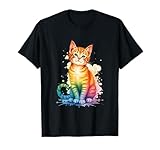 Photo Gallery gatto articolo arcobaleno gatto artistico colorato maglietta Photo Gallery gatto articolo arcobaleno gatto artistico colorato maglietta