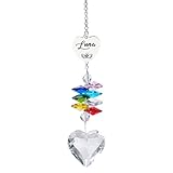 EDSG Personalised Rainbow Bridge Pet Loss Gifts, Pet Memorial Suncatcher Gifts, Crystal Suncatcher Rainbow Bridge, Sympathy Gift Memorial Bereavement Gifts for Dog Cat (Design 1)