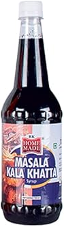 RK HOME MADE NATURAL SYRUP| Masala Kala Khatta Syrup Concentrated Syrups & Squash | Gluten Free | 100% Vegan & Low Fat | A Perfect Drink For House Parties, Picnics etc To Everyone's Delight 750 - Ml
