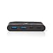 Produktbild Nedis - Hub - USB-C - USB 3.0 - Power: 100 Watt - USB 3.1 Super Speed - Schwarz