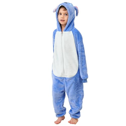 JVJQ Cartoon Kostüm Onesie Jumpsuit Tier Relax Kostuem Kind Pyjama...
