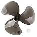 Kaerm Pale de Ventilateur Plastique/Métal Lame de Ventilateur Uniserselle Accessoires de Remplacement Rechange Trou 0.8 CM A Diamètre 36cm