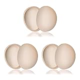 Garneck 3pairs Removable Cotton Pads Breathable Inserts for Sports Bras Lightweight and Comfortable Replacement Inserts Skin-friendly Design for Day Wear Skin Tone