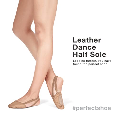 Leather Dance Half Sole T8970Tans Tan Small #TOP3