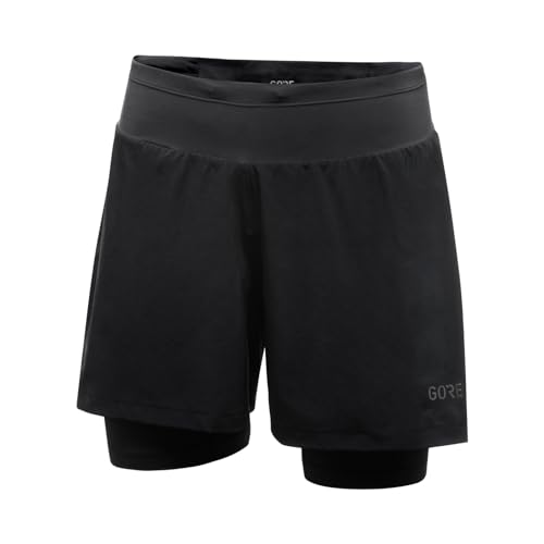 Foto von GORE WEAR Damen R5 Kurze 2in1 Shorts, Schwarz, 42 EU