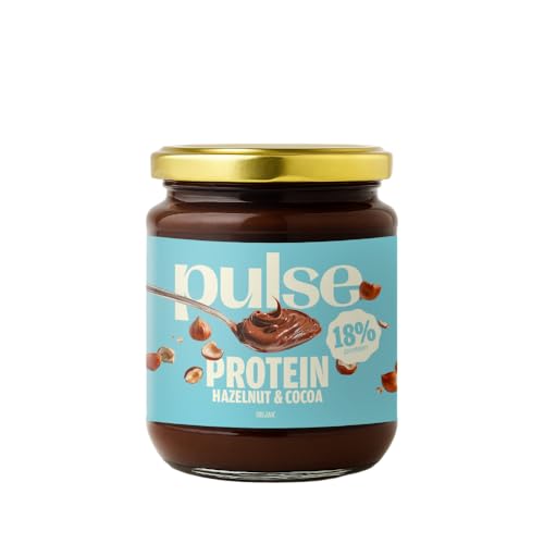 Pulse Protein – Protein Schoko-Haselnuss Aufstrich Bio Vegan – Haselnusscreme mit pflanzlichem Protein – Laktosefrei – Ideal für Frühstück & Desserts – 300 g