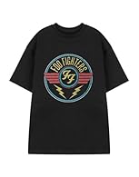FOO FIGHTERS FAN FAVORITE: Rock out in style with this black short-sleeved tee featuring a lightning design, perfect for die-hard Foo Fighters fans. GRAPHIC TEE EXCELLENCE: Show off your love for alternative music with this officially licensed Foo Fi...