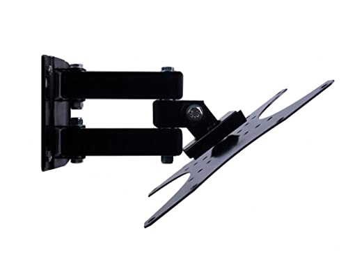 Kit Suporte de Tv Bi Articulado 28 a 43 pol com Suporte de Receptor