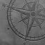 Navigational Compass grey