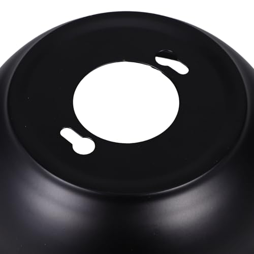 Cubiertas de hierro negro para ventilador con orificio de 42,5 mm kit de 4 piezas SHINEOFI 3