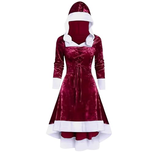 Robe de soirée Noël rouge pour créer des souvenirs magiques en famille au coin du feu