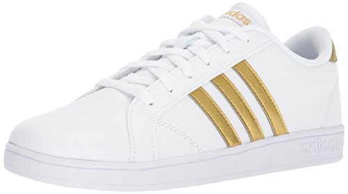adidas Performance Unisex-Kids Baseline, White/Matte Gold/Core Black, 4 M US Little Kid