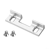 Verstellbares Türschloss-Schließblech, 32 mm Verriegelungszungenplatte mit passenden Schrauben für Standard-Riegelmechanismen